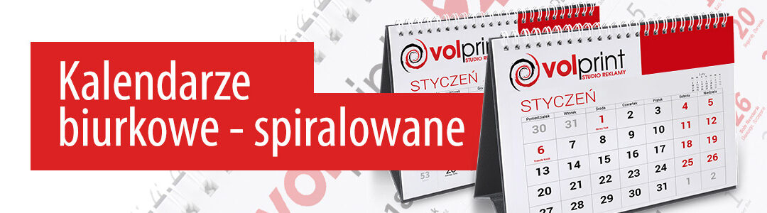 Kalendarze biurkowe, spiralowane A5